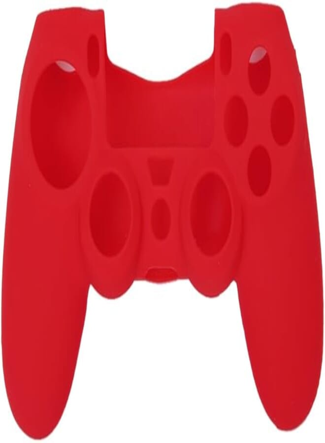 Microware Silicone Protective Skin Case Cover for Sony PlayStation 4 PS4 Controller - Red